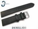 Pasek MORELLATO DELTA skórzany 20 mm czarny