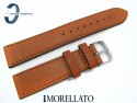 Pasek MORELLATO DELTA skórzany 18 mm złoty brąz