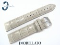 Pasek MORELLATO SAMBA skórzany szary 20 mm