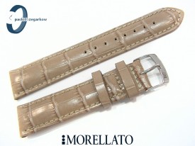Pasek MORELLATO SAMBA skórzany beżowy 