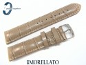 Pasek MORELLATO SAMBA skórzany beżowy 22 mm