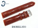 Pasek MORELLATO SAMBA skórzany średni brąz 22 mm