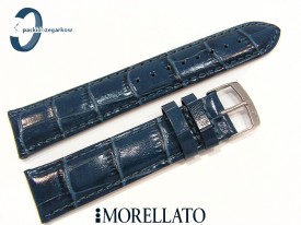 Pasek MORELLATO SAMBA skórzany niebieski