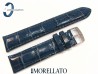 Pasek MORELLATO SAMBA skórzany niebieski