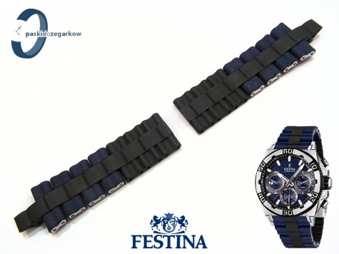 Pasek do Festina F16659 stalowo-gumowy 