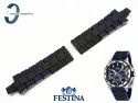 Pasek do Festina F16659 stalowo-gumowy w kolorach czarno-granatowy