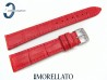 Pasek MORELLATO AUGUSTA skórzany czerwony 