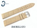 Pasek MORELLATO AUGUSTA skórzany beżowy 20 mm