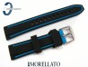 Pasek MORELLATO TARIM SILICONE czarno-niebieski