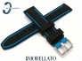 Pasek MORELLATO TARIM SILICONE czarno-niebieski