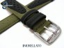 Pasek MORELLATO VOLLEY CORDURA skórzano-materiałowy wodoodporny czarno-zielony