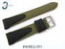 Pasek MORELLATO VOLLEY CORDURA skórzano-materiałowy wodoodporny czarno-zielony