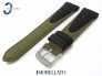 Pasek MORELLATO VOLLEY CORDURA skórzano-materiałowy wodoodporny czarno-zielony