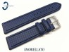 Pasek MORELATO CAPOETRA skórzano-materiałowy niebieski 
