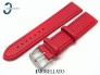Pasek MORELATO CAPOETRA skórzano-materiałowy czerwony 22 mm