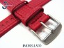 Pasek MORELATO CAPOETRA skórzano-materiałowy czerwony 22 mm
