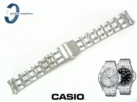 Bransoleta Casio MTP-1258D, MTP-1258 wykonana ze stali nierdzewnej