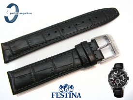 Pasek Festina F20201 czarny skórzany 21 mm