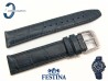 Pasek Festina F20201 skórzany granatowy 21 mm