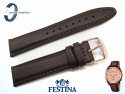 Pasek Festina F16863 skórzany brązowy 21 mm