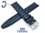 Pasek Festina F16781 skórzany granatowy 21 mm
