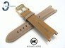 Pasek Michael Kors MK2529 skórzany beżowy