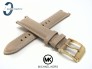 Pasek Michael Kors MK2529 skórzany beżowy