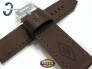 Pasek Fossil JR1390 brązowy skórzany 24 mm