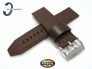 Pasek Fossil JR1390 brązowy skórzany 24 mm