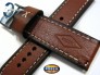 Pasek Fossil FS5234 skórzany brązowy 24 mm