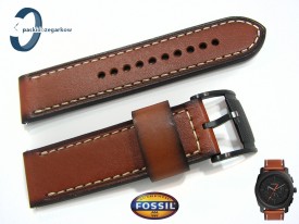 Pasek Fossil FS5234 skórzany brązowy 24 mm