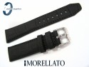 Pasek MORELLATO SOCCER 24 mm skórzany wodoodporny czarny
