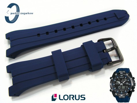 Pasek Lorus RW631AX9, RW617AX9 gumowy niebieski