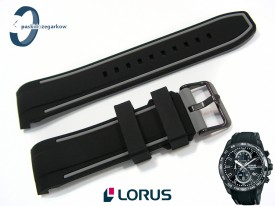Pasek Lorus RM385CX9, RM389CX9, RM391DX9, RM353DX9 gumowy czarny