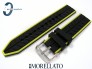 Pasek Morellato SESIA silikonowy 20 mm czarny zielony akcent