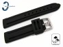 Pasek HORIDO silikonowy czarny 22 mm