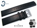 Pasek SKAGEN SKW233 SKW233XXLSLB, SKW233XXLSLC, SKW233XXLSLN, SKW233XXLSLR skórzany czarny