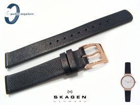 Pasek do zegarka SKAGEN SKW2608 skórzany czarny