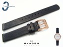 Pasek do zegarka SKAGEN SKW2608 skórzany czarny 14 mm