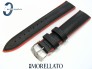 Pasek Morellato BOXING wodoodporny czarno-pomarańczowy 20 mm