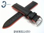 Pasek Morellato BOXING wodoodporny czarno-pomarańczowy 20 mm