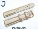 Pasek Morellato TREND skórzany złoty 18 mm