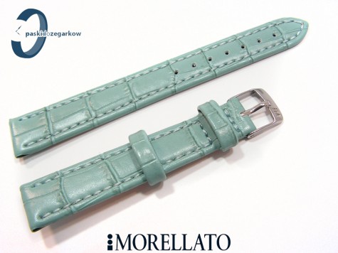 Pasek MORELLATO JUKE skórzany kolor woda morska 