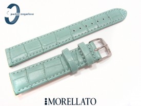 Pasek MORELLATO JUKE skórzany kolor woda morska 18 mm