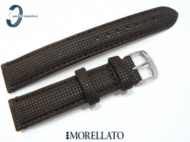 Pasek MORELLATO Natural Wood Marinetti ciemny brąz 18 mm