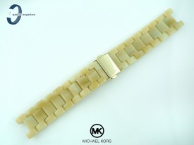 Bransoleta do zegarka Michael Kors MK5039 tworzywo sztuczne beżowa