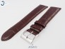 Pasek Atlantic 24 mm skórzany brązowy srebrna klamra