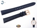 Pasek do zegarka Fossil Jacqueline ES3843 skórzany granatowy 14 mm