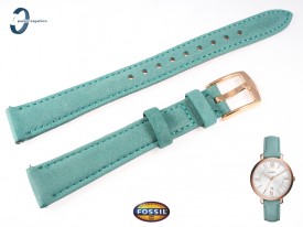 Pasek Fossil Jacqueline ES4149 skórzany turkusowy 14 mm