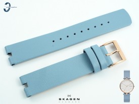 Pasek Skagen SKW2711 skórzany niebieski